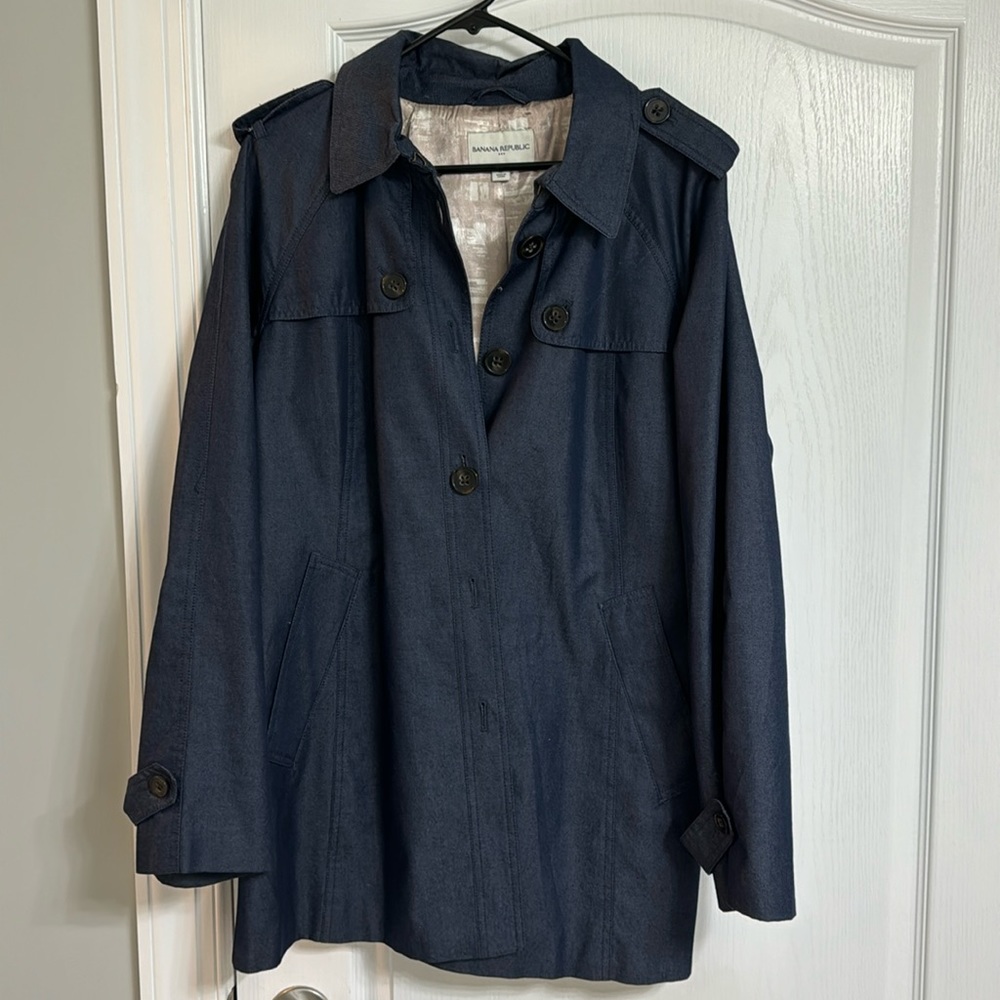 Banana Republic Denim Rain Jacket